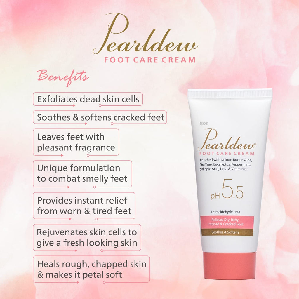 Pearldew Foot Care Cream - 60 Gms | Pack of 4