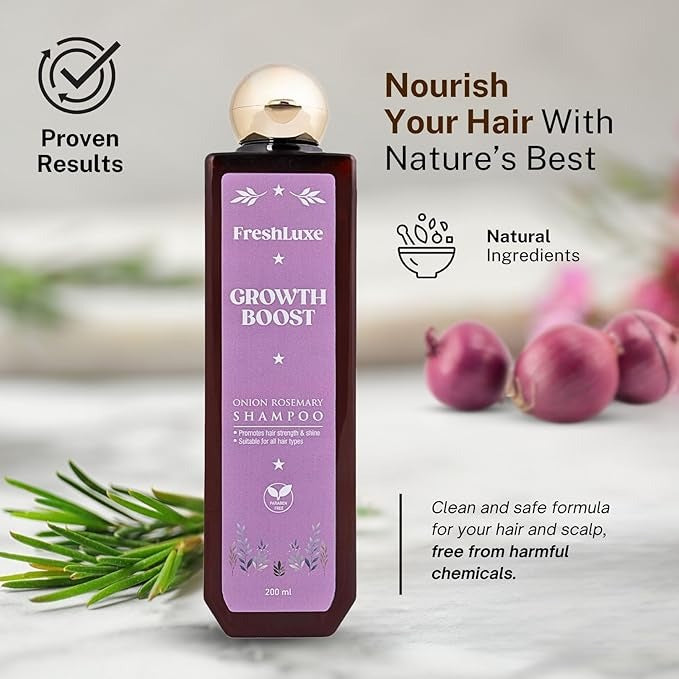 FreshLuxe Growth Boost Shampoo - 200 ml