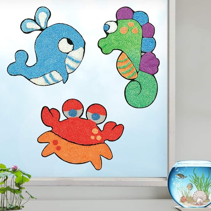 Imagimake Clay Stickers Aqua World Create 3 Unique DIY Stickers Using Air Dry Clay