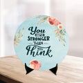 Artvibes Showpiece Idols and Figurines for Home and Office Decor | Stylish Quote Your Are Stonger Than You Think for Table