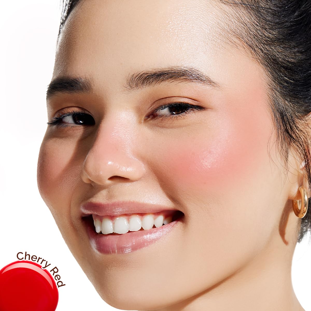 Mamaearth Matte Glow Serum Blush With Vitamin C & Cherry Extract - 5 Ml - Cherry Red | Weightless Serum Formula | Long-Lasting | Blendable, Water-Like Texture
