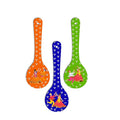 Artvibes Madhubani Art Wooden Wall Hanger for Home | Set of 3