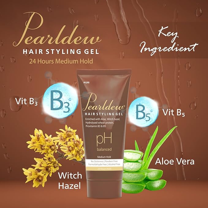 Pearldew Hair Styling Gel - 100 Ml | Pack of 3