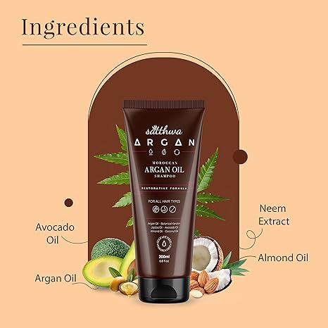 Satthwa Argan Oil Shampoo - 200 ml