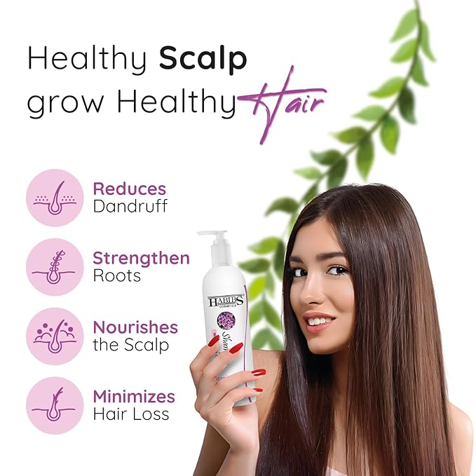 Habibs Cosmetics Professional Anti-Dandruff Shampoo With Neem Tulsi & Thyme