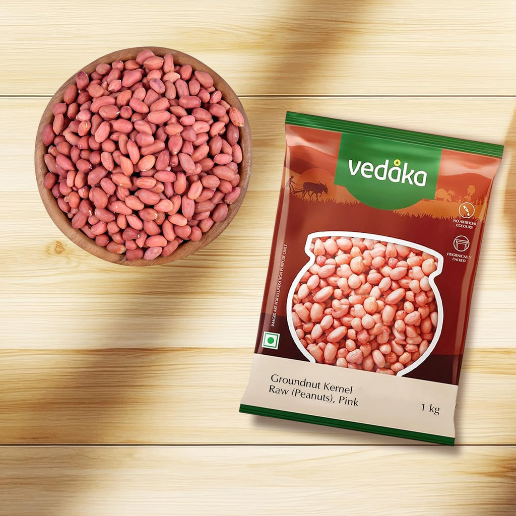 Vedaka Raw Peanuts, Pink, 1kg