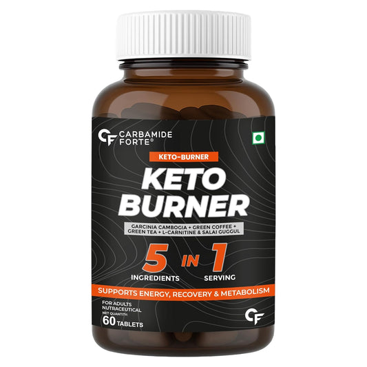 Carbamide Forte Keto Fat Burners for Men | 5-in-1 Fat Burners for Women with 600mg Garcinia Cambogia | Fat Burner Supplement May Support Fat Metabolism & Energy | Weight Loss for Women & Men - 60 Tablets