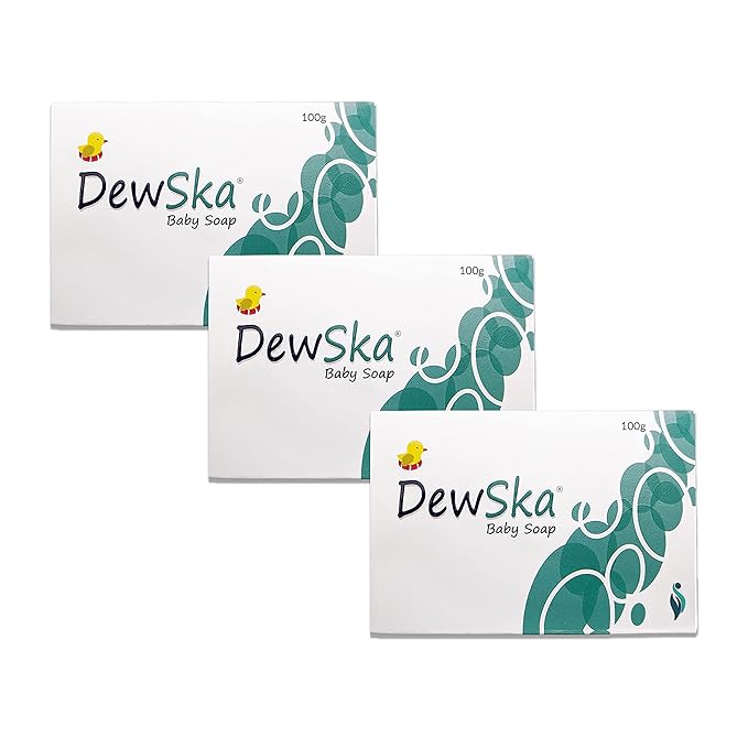 Skinska Naturals DewSka Baby Bath Soap - 100 Gms | Pack of 3