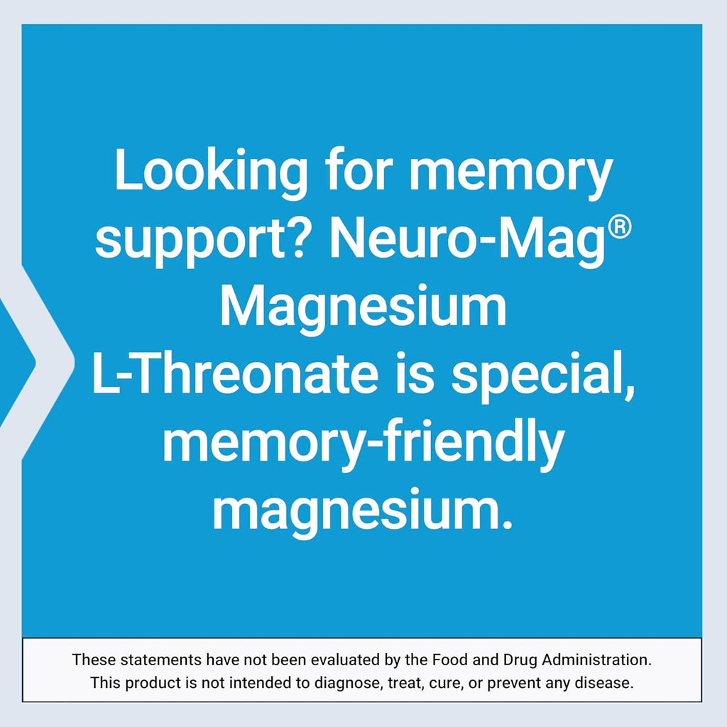 Life Extension Neuro-Mag Magnesium L-Threonate, Memory Health, Quick Thinking, Cognitive Health Support, Vegetarian, Non-GMO, 90 Vegetarian Capsules (144 mg from 2000 mg Magtein magnesium L-threonate