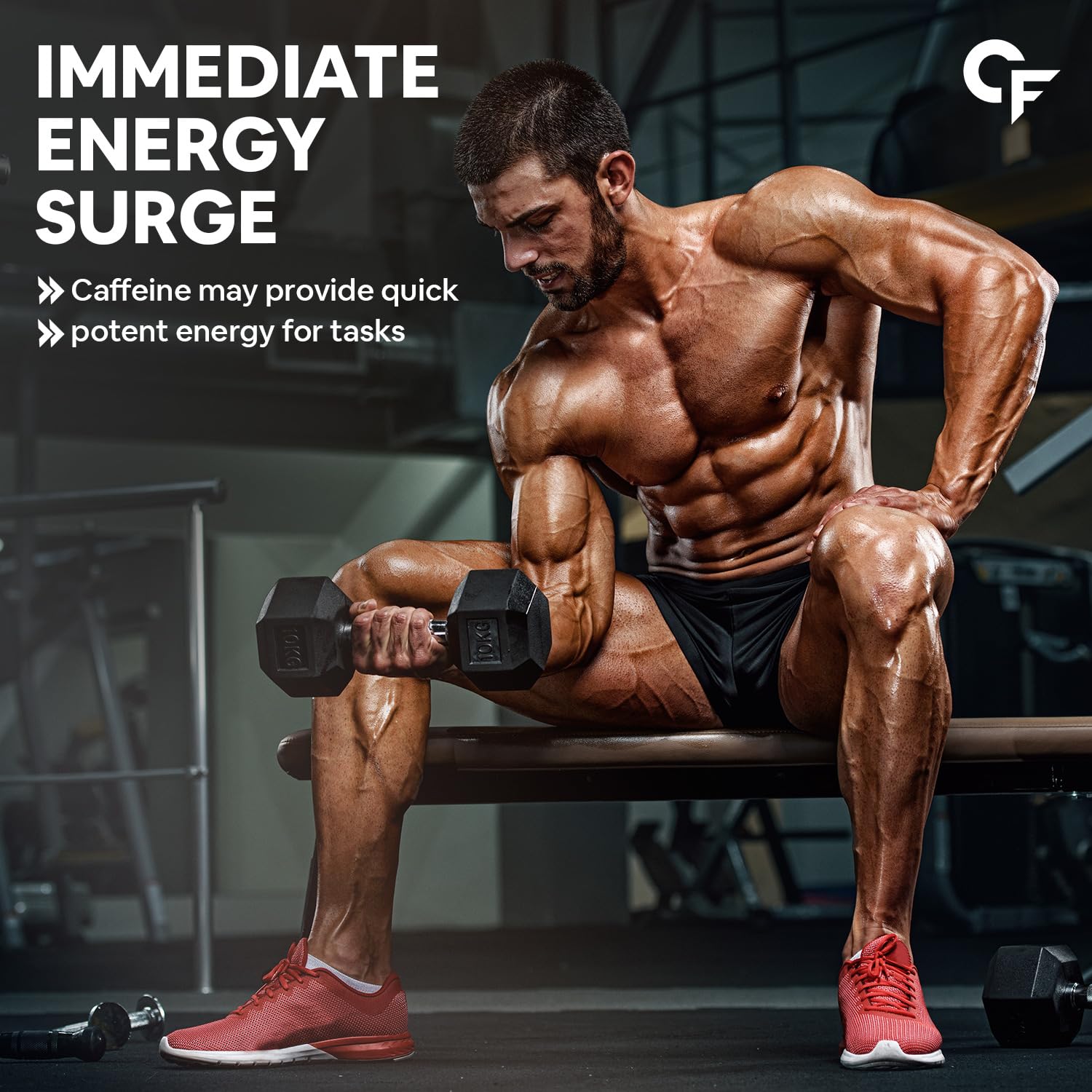 Carbamide Forte Caffeine Tablets | Pre Workout For Men & Women | 200mg Caffeine Pills | Gym Supplement for Men and Women | 100 Veg Tablets For Pre Workout