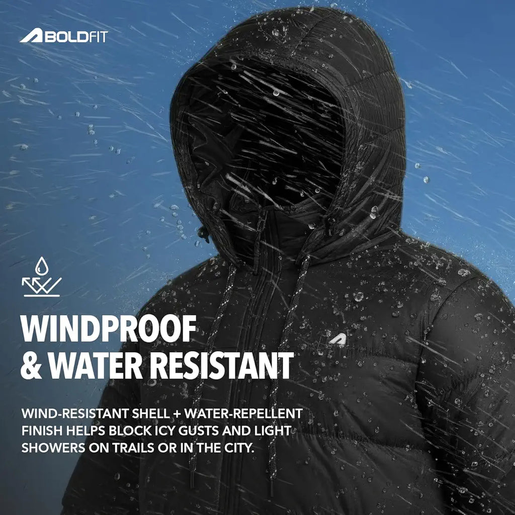 Boldfit Jacket For Men Winter Wear Nylon Winter Standard Length Jacket