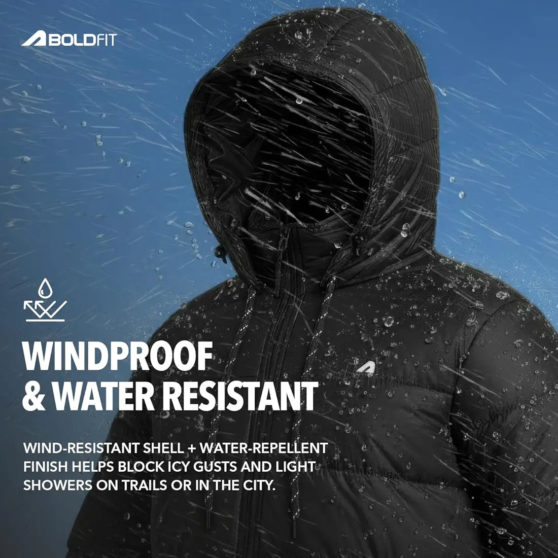 Boldfit Jacket For Men Winter Wear Nylon Winter Standard Length Jacket