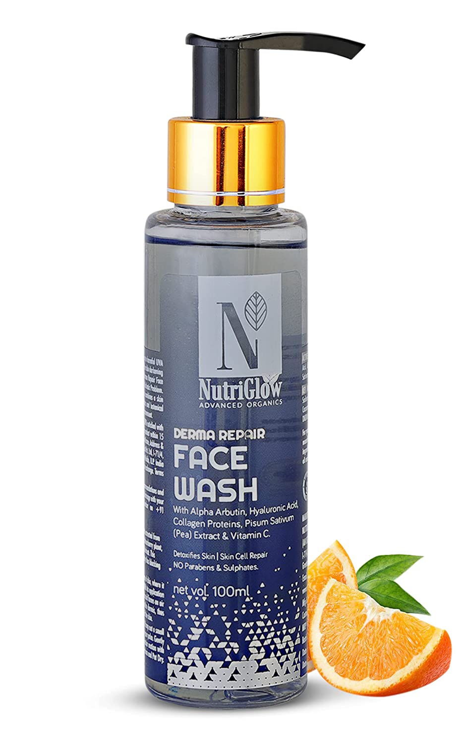 NutriGlow Advanced Organics Derma Repair Face Wash - 100 ml