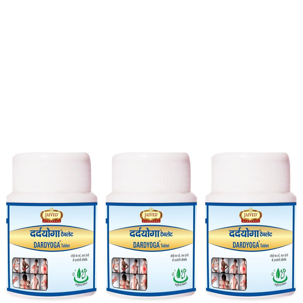 Jaived Ayurveda Dardyoga Tablets | Herbal Joint Support | 40 Tabs | Pack of 3