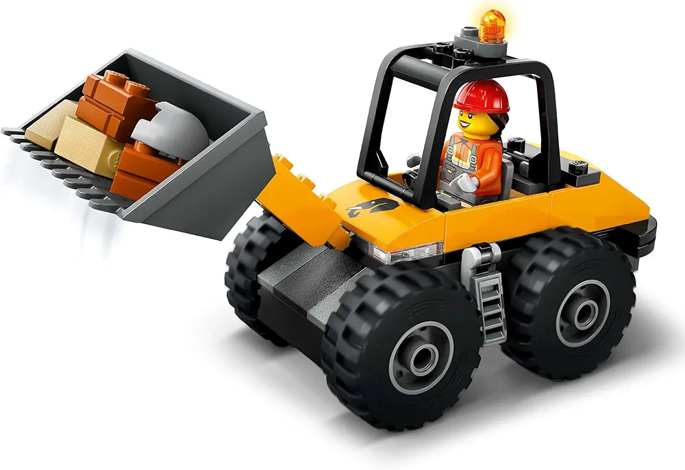 Lego City Yellow Construction Wheel Loader Buildable Vehicle Set 60450 Building Blocks Toys for 4+ Gift for Boys and Girls