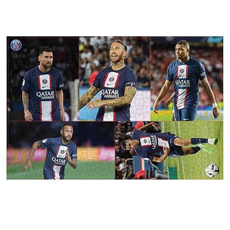 Popcorn Games & Puzzles Kid Premiership Soccer Psg Paris Saint Germain 522 Zigsaw 10+ Messi Neymar