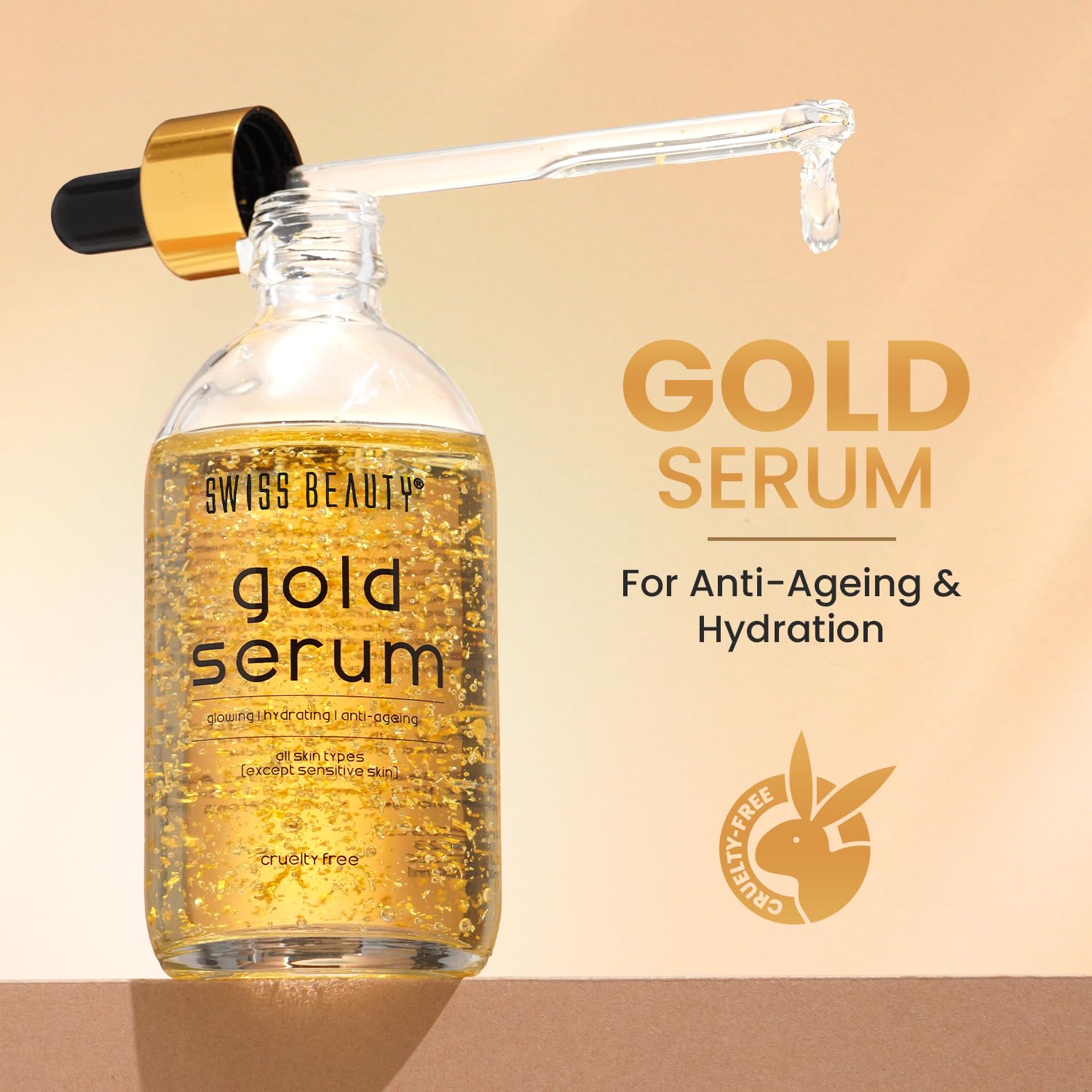 Swiss Beauty 24 K Gold Face Serum, 100ml
