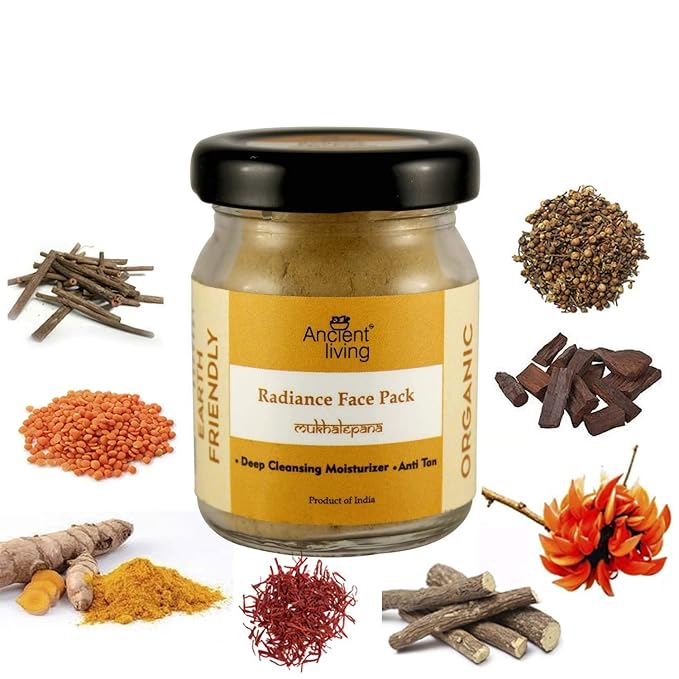 Ancient Living Organic Skin Radiance Face Pack - 20 gms