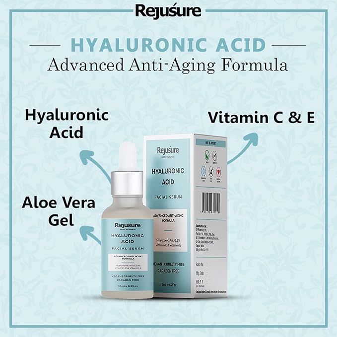 Rejusure 2.5% Hyaluronic Acid Facial Serum - 10 Ml