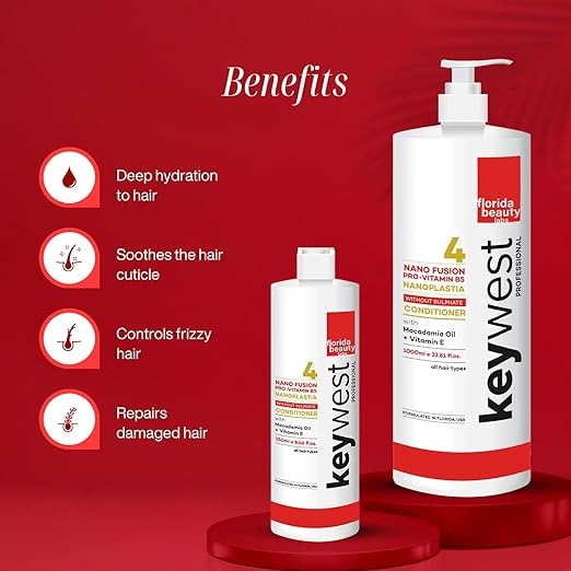 Keywest Professional Nanoplastia Sulfate Free Unscented Conditioner - 250 ml