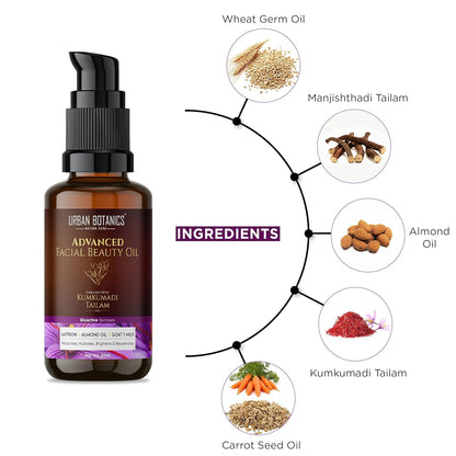 Urban Botanics Kumkumadi Tailam for Skin - 30 ml
