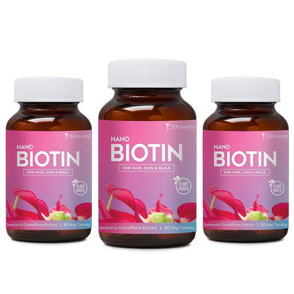 ZEROHARM Biotin Tablets - 60 tabs