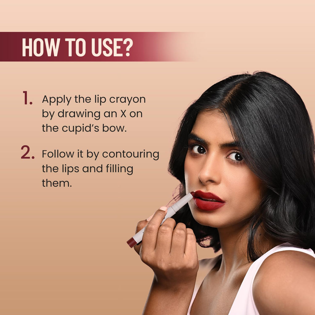 Swiss Beauty Matte Cat Lip Crayon | Matte Finish | Waterproof | 12-Hour Stay | Hydrating | Non-drying | Shade-02 Regal Camarine, 1.5g