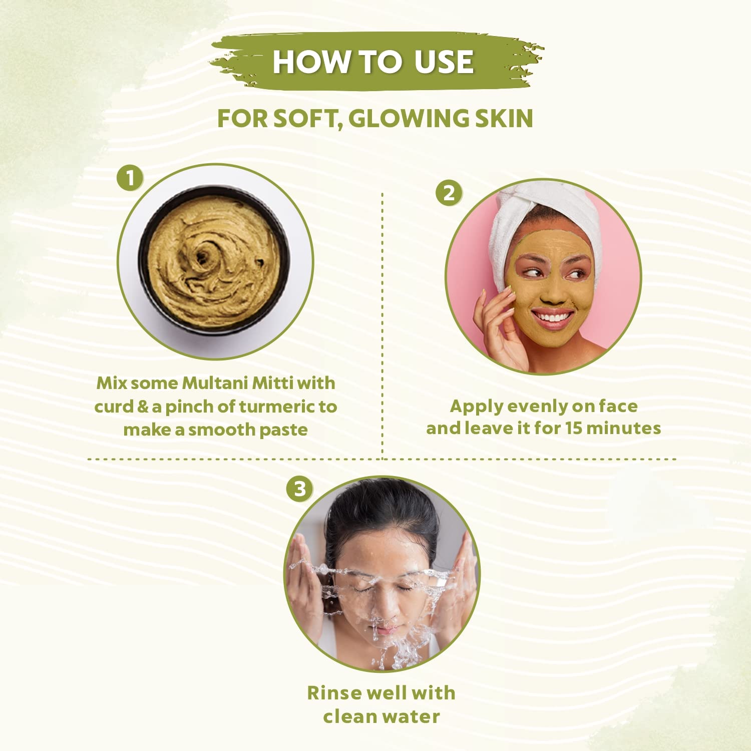 INDUS VALLEY BIO Organic Multani Mitti Powder | Healing Clay | Bentonite Clay- 300gm+50gm