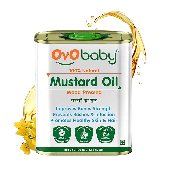 Oyo Baby Kachi Ghani Pure Mustard Baby Oil - 100 ml
