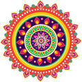 Rangoli Vinyl Wall Sticker Self-Adhesive Wall Decor Parent 2 Design-11