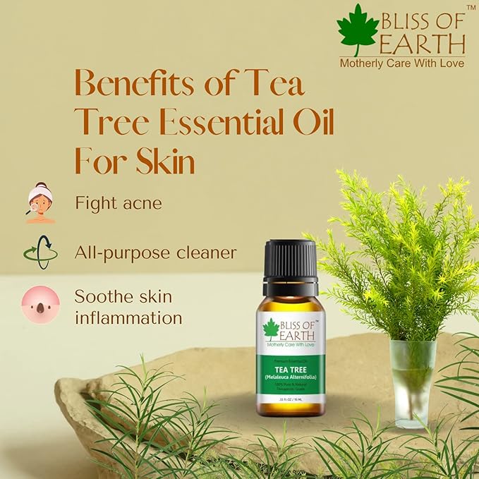 Bliss of Earth Pure Australian Tea Tree Essential Oil - 10 ml