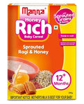Manna Baby Cereal  Sprouted Ragi with Honey Powder - 200 gms