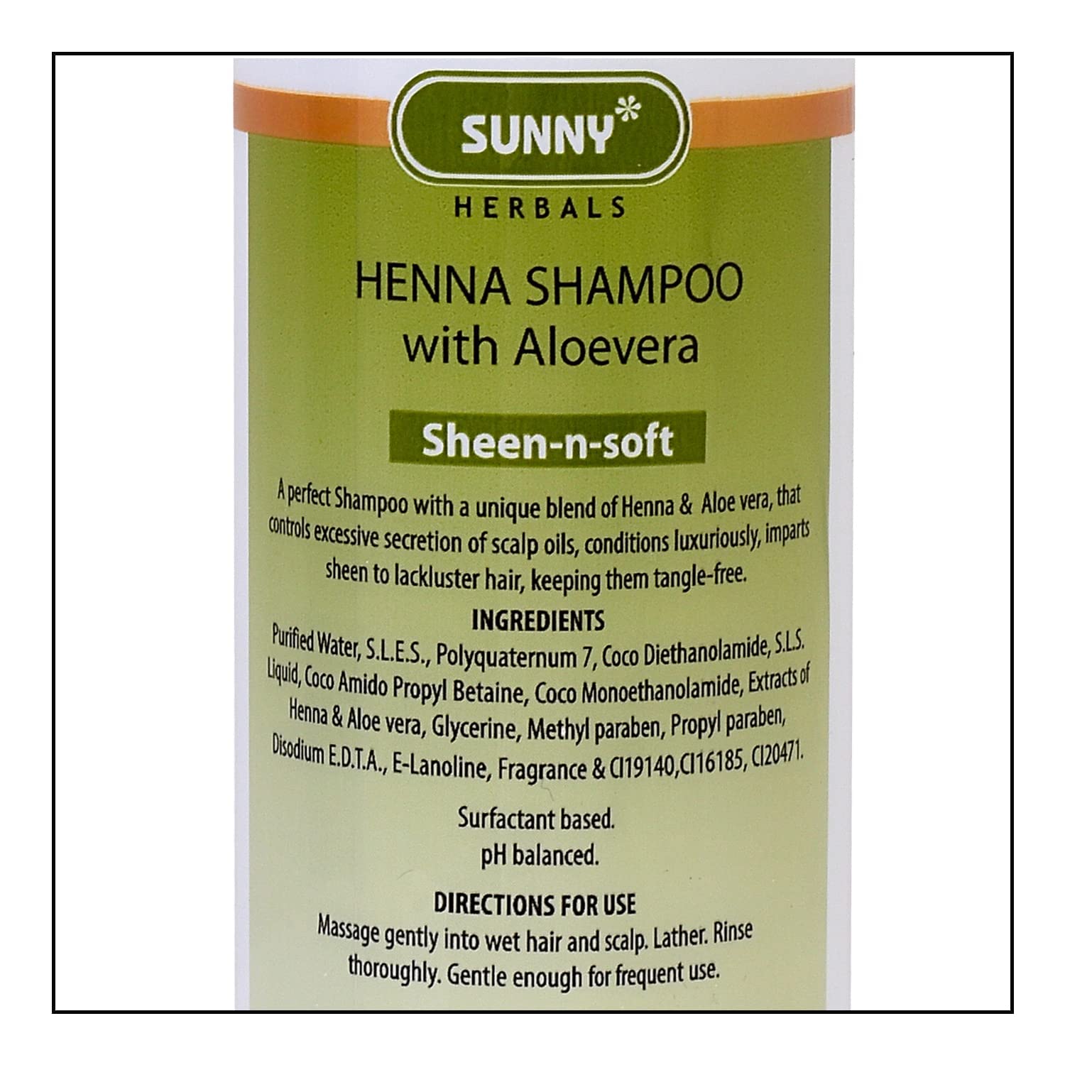Sunny Henna Shampoo With Aloevera - 250 ml (Pack of 2)