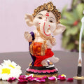 Karigaari India Handcrafted Polyresin Eco Friendly Lord Ganesha Ganpati Idol Figurine