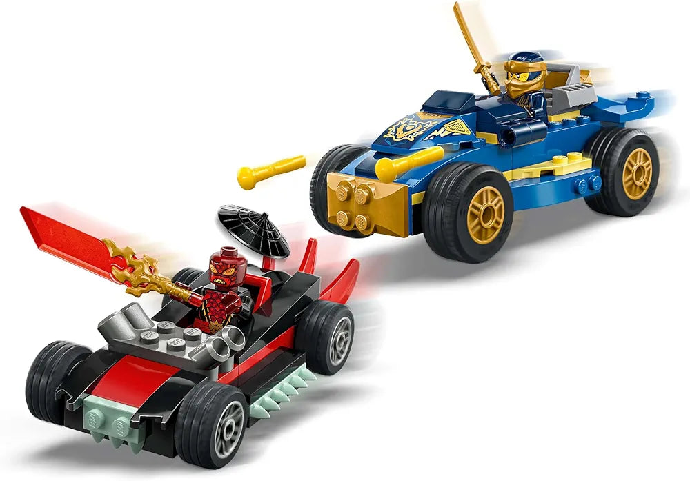 Lego NINJAGO Rogue vs Drix Race Car Duel Ninja Toy Playset 71840 Building Blocks Toys for 4+ Gift for Boys and Girls