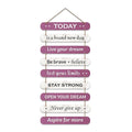 Artvibes Decorative Positive Quote Printed Wooden Wall Hanging for Home Decor Items
