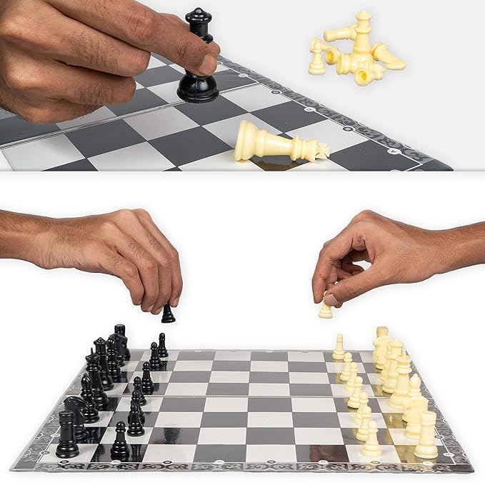 Ratna's Strategy Game Kings Premium Chess Set for Kids With Logical and Strong Mind | Big, Multicolour