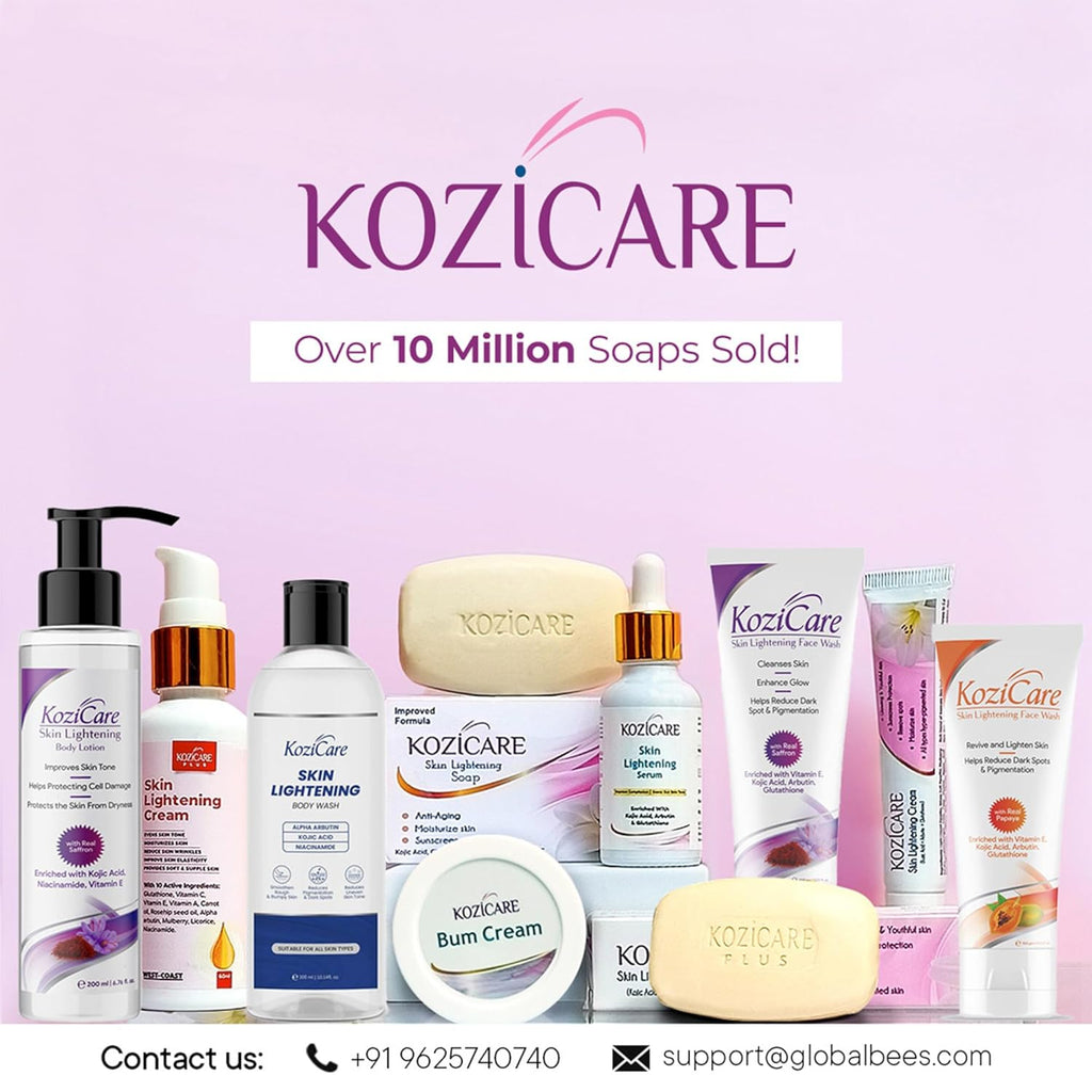 Kozicare Kojic Acid Cream with Hyaluronic Acid & Vitamin E | Lightweight Moisturizer with SPF 50 | Nourishing for All Skin Types | Achieve Radiant, Flawless Skin | Perfect for Women & Men - 50 gm