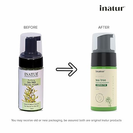 Inatur Tea Tee Foaming Face Wash - 100 ml