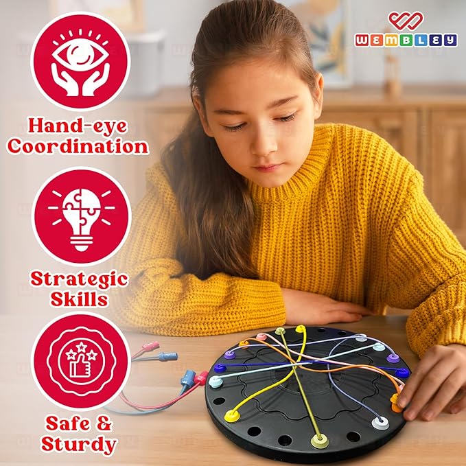 Wembley Rope Untangling Puzzle Game Twisted Rope Brain Teaser for Kids