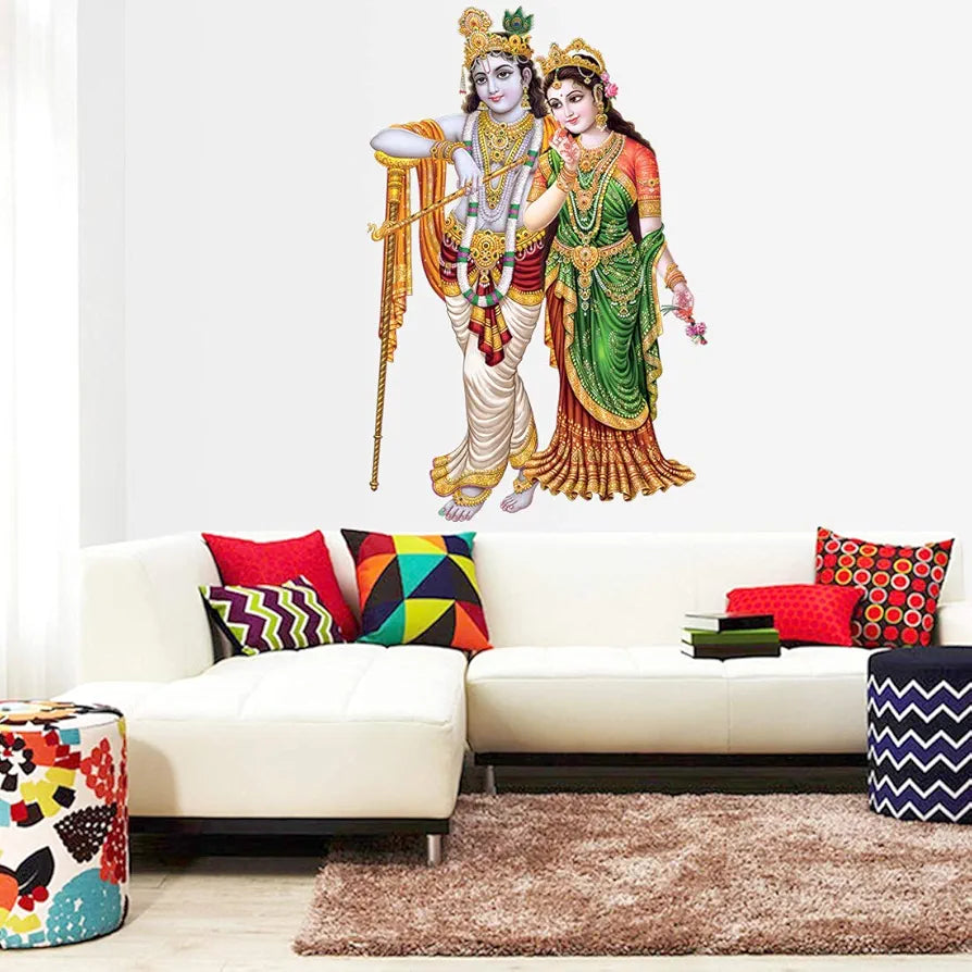 Rangoli White Glossy Vinyl Wall Sticker Premium Self-Adhesive Waterproof Decorative Parent-7 Design-4
