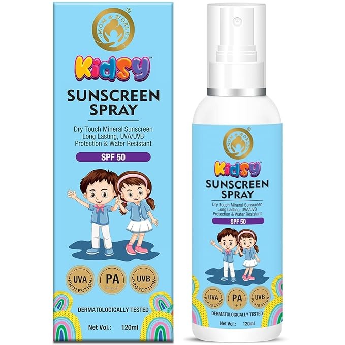 Mom & World Mineral Based Kids Sunscreen Spray SPF 50 - 120 ml