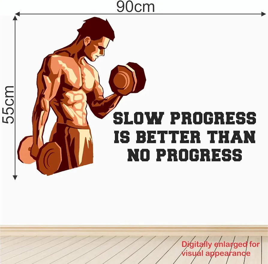 StickMe Gym Fitness Bodybuilding Office Sports Workout Boxing Inspirational Quotes Wall Sticker -SM787