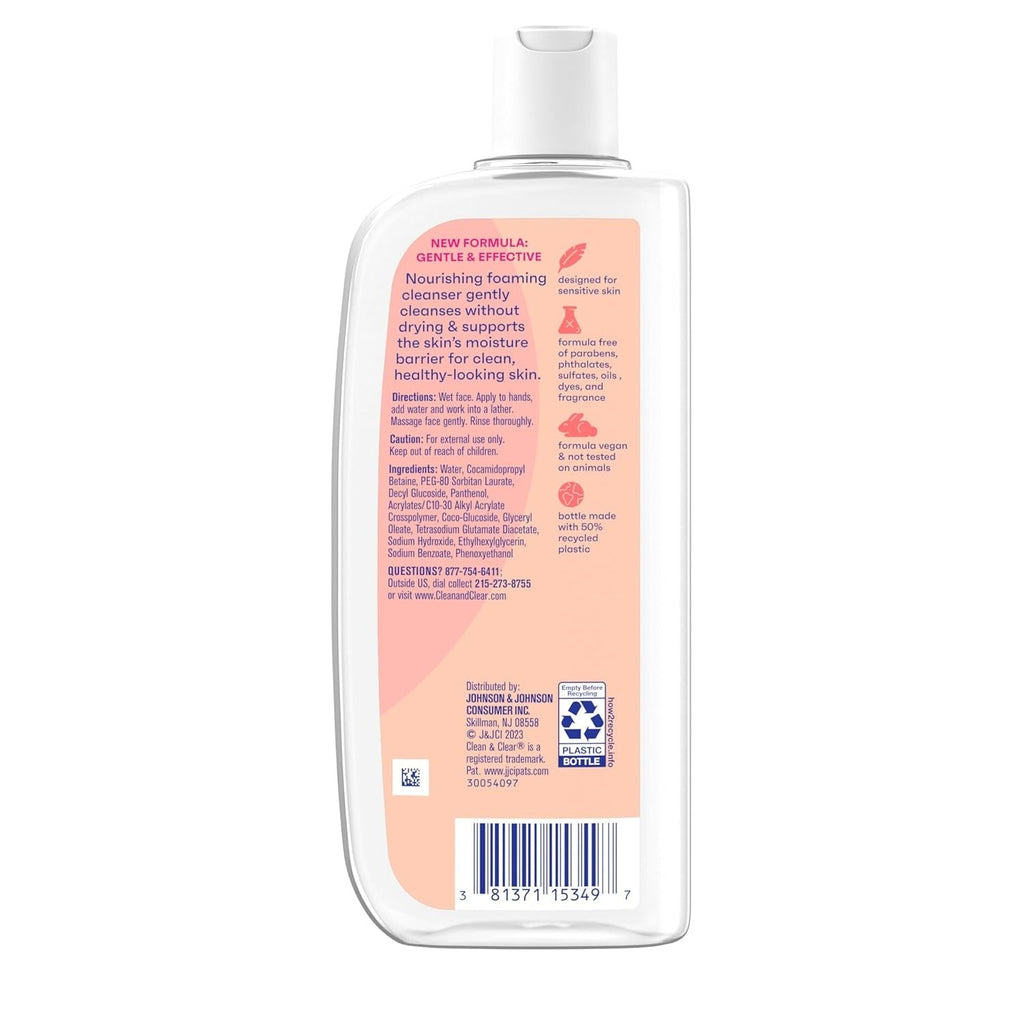 Clean & Clear Essentials Foaming Facial Cleanser Oil-Free - 240 ml