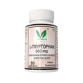 Vitaruhe® L-Tryptophan 500 mg per Capsule, 90 Vegan Capsules for 3 Months, Pure Essential Amino Acid, Natural & Fermented, High Strength Supplement Without Additives