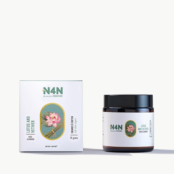 Nature4nature Quick Enhance Face Cleanser | With Lotus & Vetiver - 75 Gms