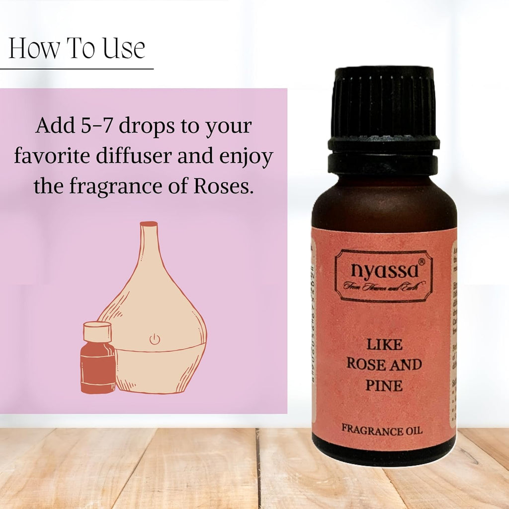 Nyassa Like Rose and Pine Fragrance Oils - 20 Ml