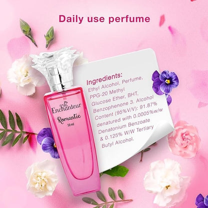 Enchanteur Romantic Liquid Jasmine Perfume For Women - 50 ml