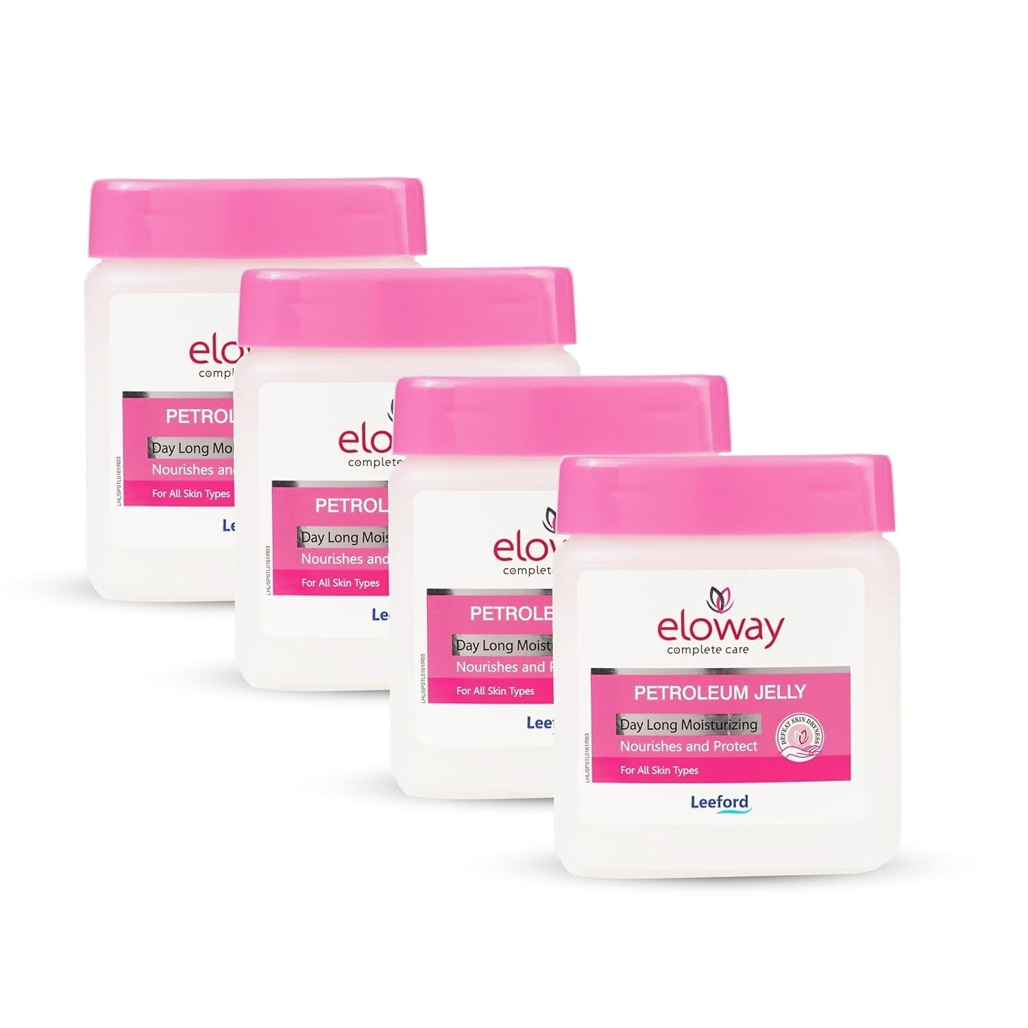 Eloway Day Long Moisturizing Petroleum Jelly - 100 ml (Pack of 4)