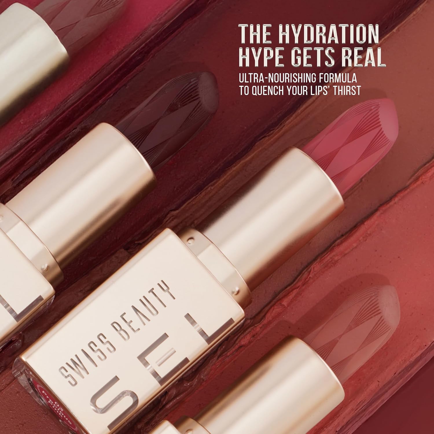 Swiss Beauty Select CrÃ¨me Touch Hydrating Lipstick | With Vitamin E and Tea Tree Oil | High -shine finish | shade- Walnut Brown, 4g